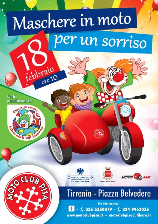 MASCHERE IN MOTO PER UN SORRISO – TIRRENIA 18/02/2024